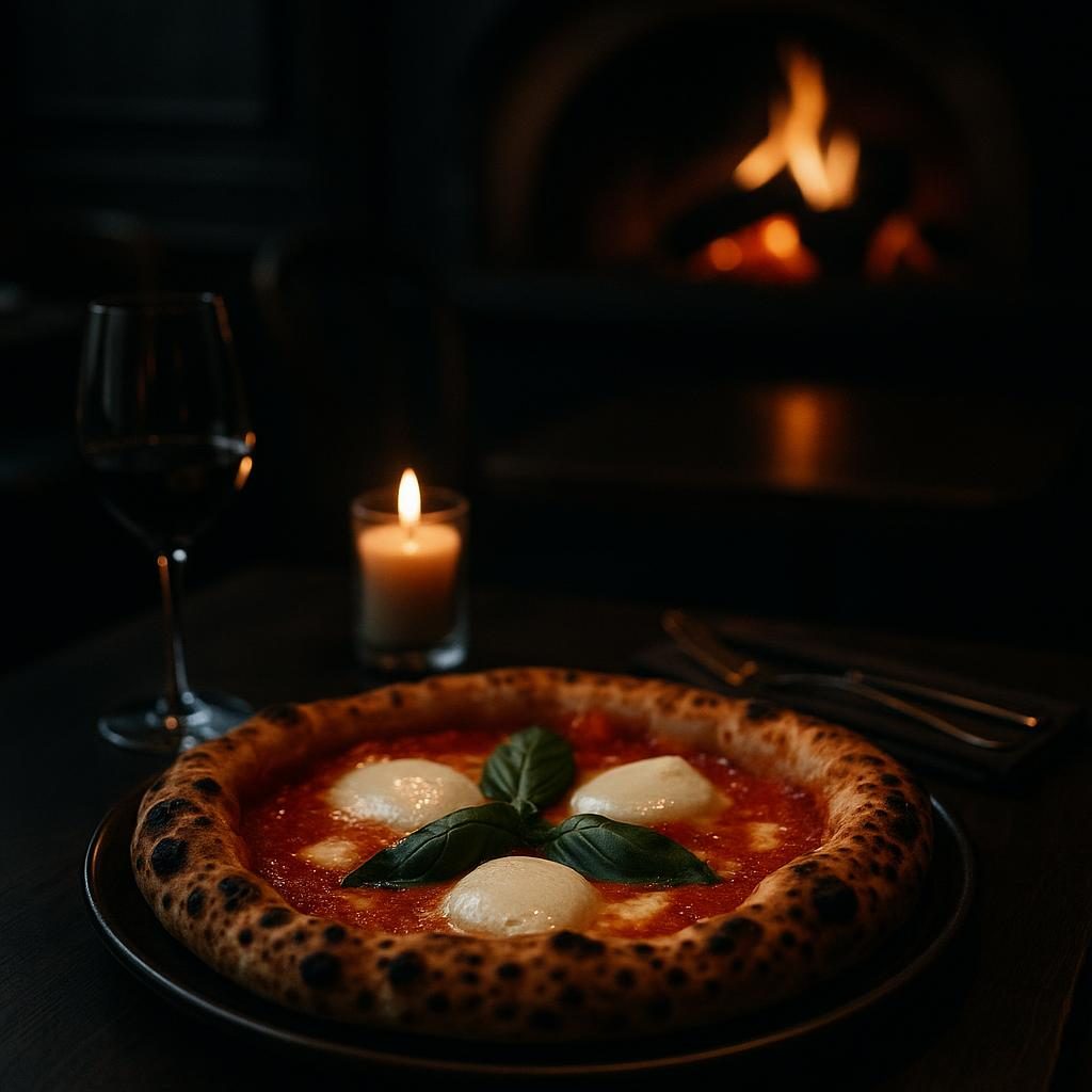 Napolitansk pizza ur vedugnen
